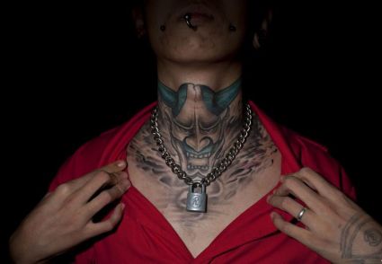 China Neck Tattoo